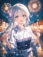 花火大会総選挙·夜空を彩る浴衣美人 の投稿作品