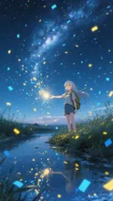 地上を舞う星屑