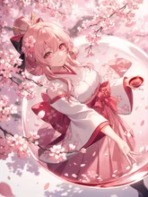 桜酒 — 桜イラストのAIイラスト｜SUPPART