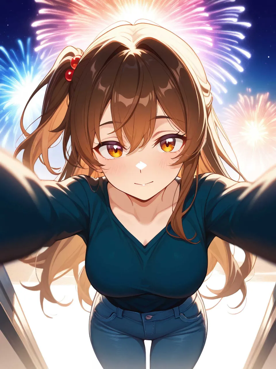 女性花火師？