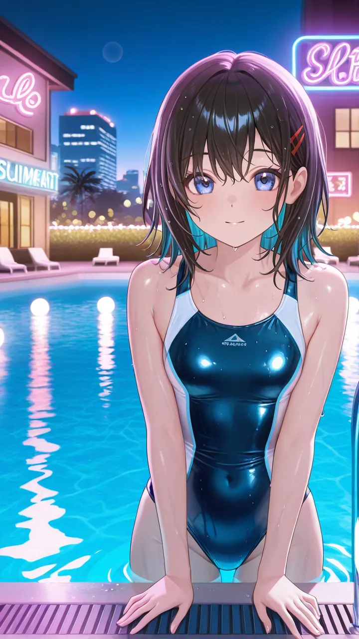 P　泡沫のネオンブルー