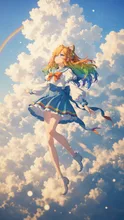髪もレインボー