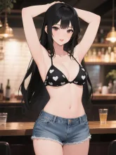 日向坂46四期生 竹内希来里の看板娘シリーズ③ — HINATALOVE8787さんのAIイラスト