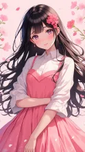 ハナカイドウの花少女👧 — NOAさんのAIイラスト