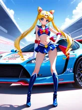 レースクイーン の時にやりたかった — ちびキャラ・デフォルメのAIイラスト|SUPPART