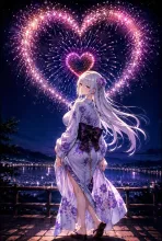 花火大会総選挙·夜空を彩る浴衣美人 の投稿作品