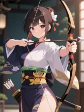 弓道女子 — 袴イラストのAIイラスト|SUPPART