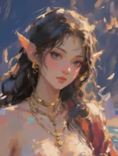 油絵のエルフ　.1170 — 油絵イラストのAIイラスト｜SUPPART