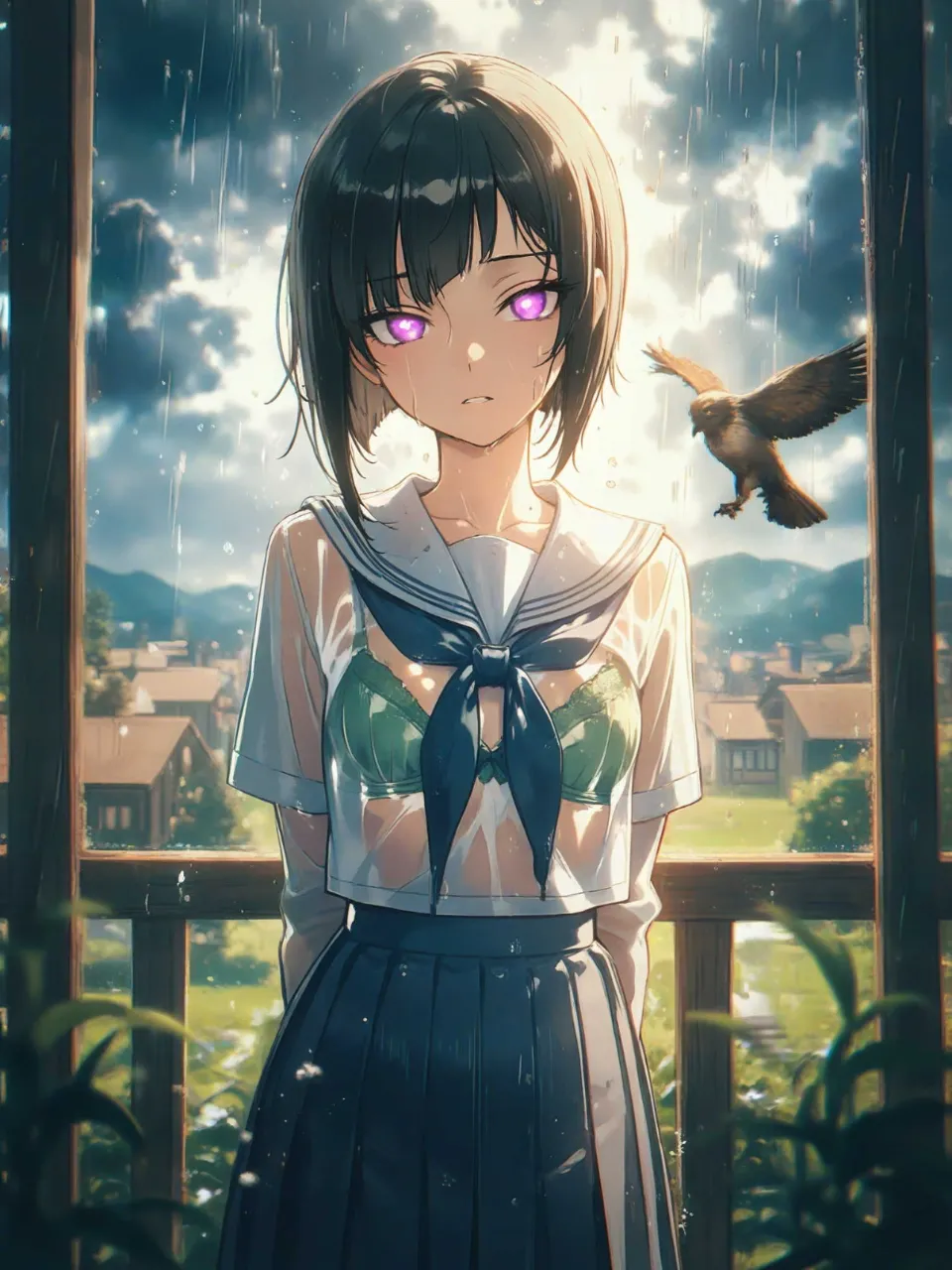 透け濡れ…失敗だよ!