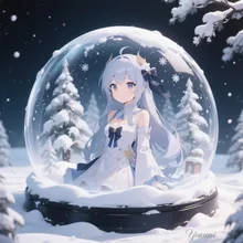 スノードーム — 夜波さんのAIイラスト