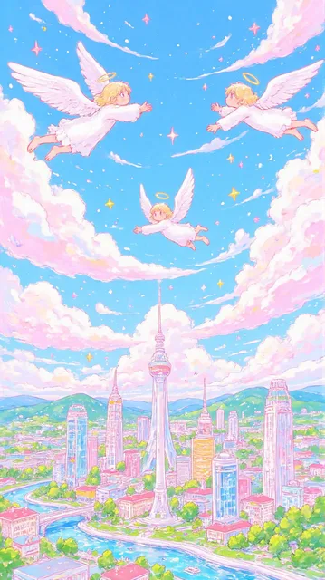 カラフルで可愛いイラスト - あずき