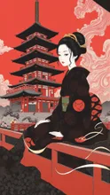 舞妓と五重塔