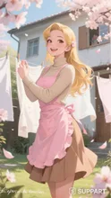 My lovely lady caretaker of the apartment