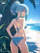 真夏のビーチ14 — ビーチイラストのAIイラスト｜SUPPART