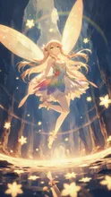 虹色に輝く