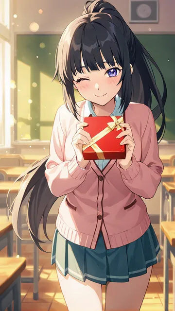 人気女子からのチョコ