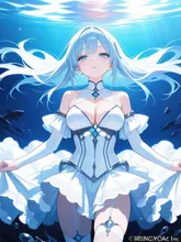 海底散歩 — 555-llさんのAIイラスト