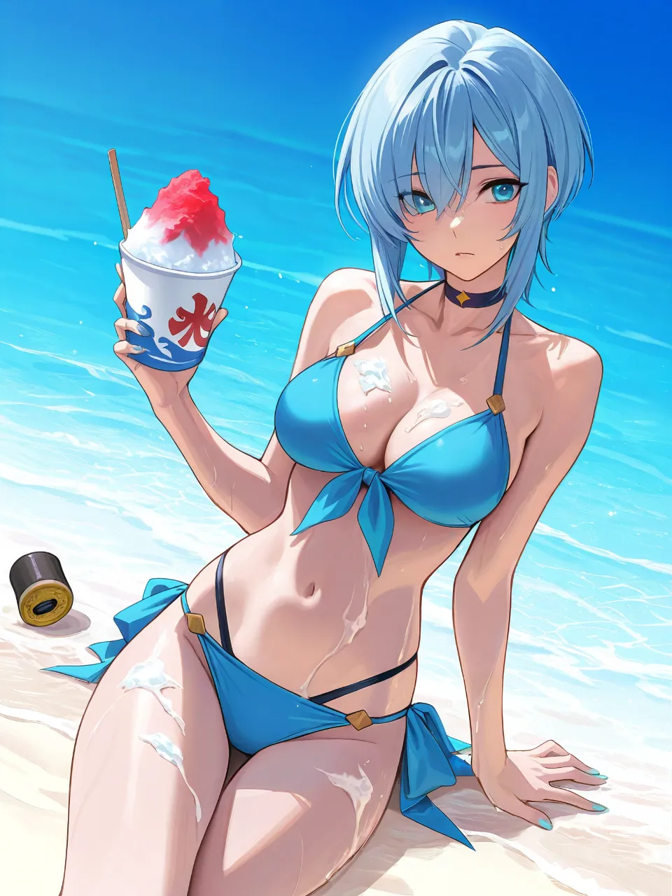 青い海青い空青いビキニ、 — SUPP7964391さんのAIイラスト