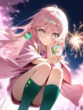 これが線香花火ってやつなのね！（2枚）