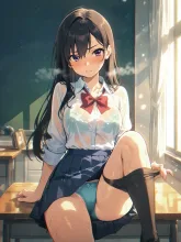 委員長の放課後·黒板の前の、秘密の顔 の投稿作品