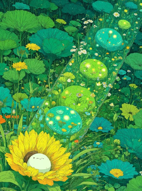 森系イラスト - くらげ