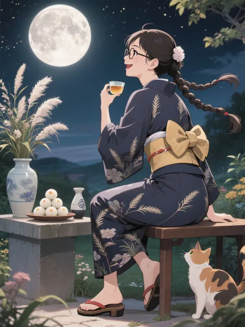 「穂蔵 灯子(ほのぐら とうこ)」のお月見