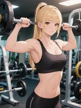筋トレ美少女 — ぽえみさんのAIイラスト