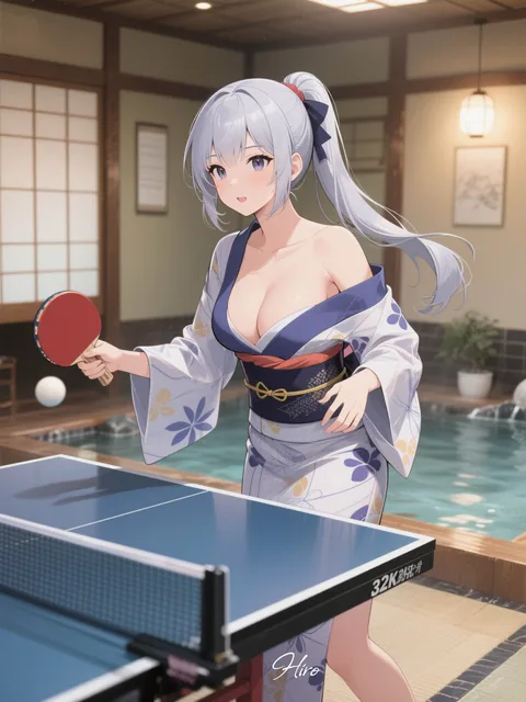 温泉卓球