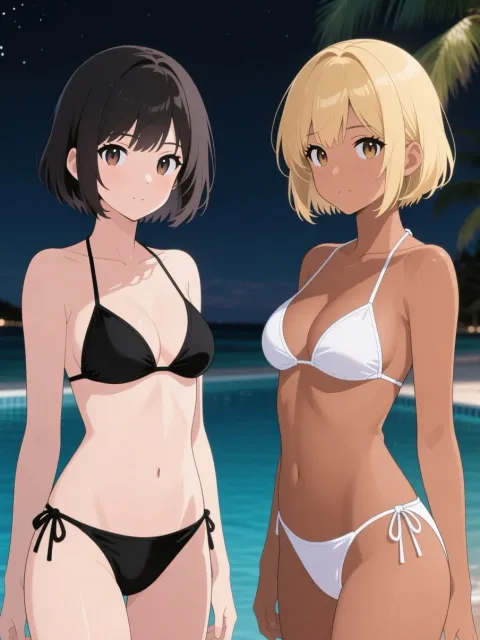 対象的なふたり