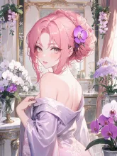 胡蝶蘭と一緒