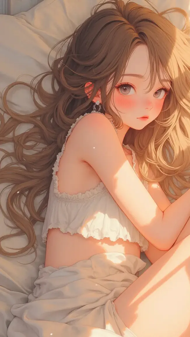 「起きれない♡ まだむりっ♡ 」
