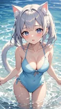 海で２人でっ！