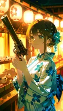 射的の銃じゃない気がする…