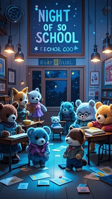 ぬいぐるみの夜間学校