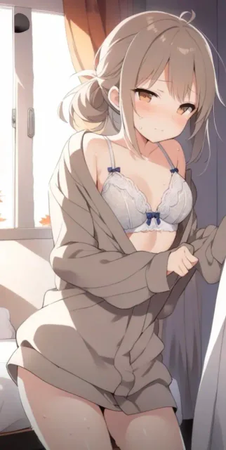 ちょっと…開けないでよ…まだ途中なんだから…