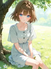 白ワンピ·夏の木漏れ日 の投稿作品