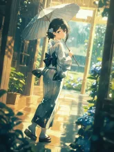 日傘の似合う美人·夏の午後の麗人 の投稿作品