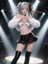 クラブで踊るギャル