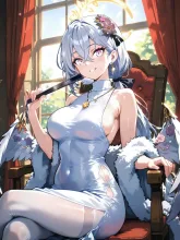 白いドレス姿のアズサ(大人Ver.)