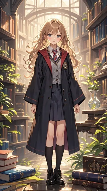 魔法学校に通う少女
魔法学校に通う少女