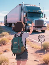 荒野のバックパッカー。