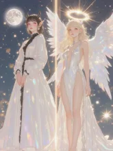 天使 vs 悪魔·白い羽か黒い角か の投稿作品