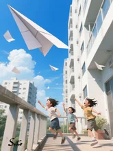 あの紙ヒコーキ くもり空わって