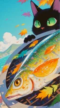 🐟 秋刀魚と黒助 🐈‍⬛