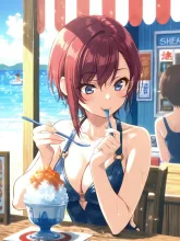 かき氷 — 海辺イラストのAIイラスト｜SUPPART