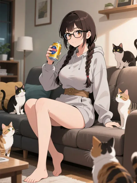 「穂蔵 灯子(ほのぐら とうこ)」のブカブカスエット