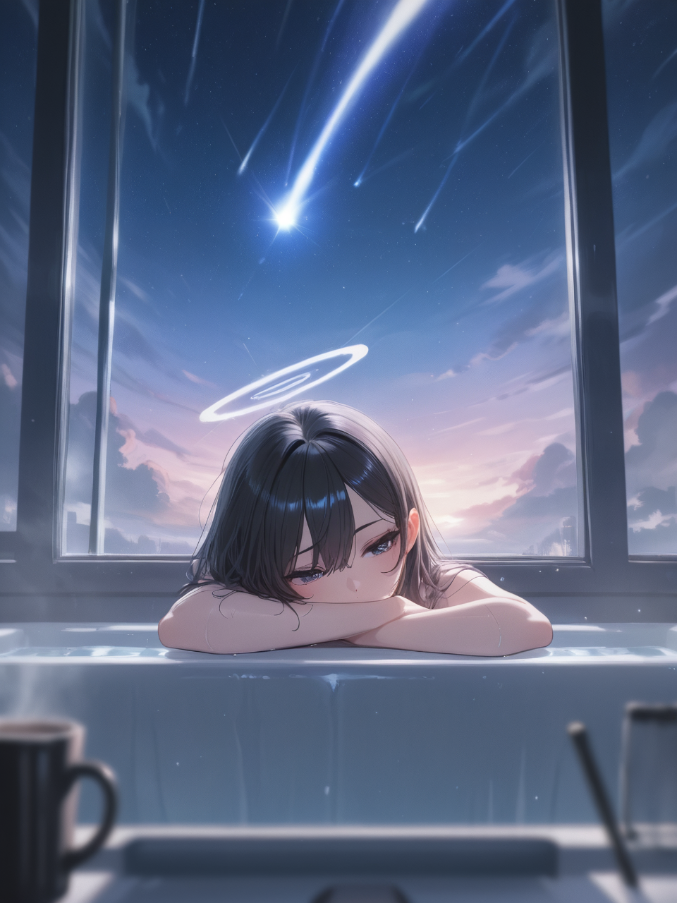ふぅ~。 — てつさんのAIイラスト
