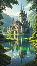 湖畔の城
