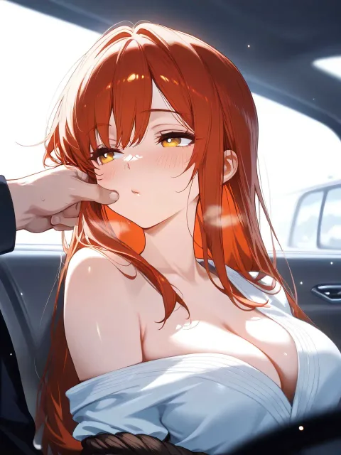 車の中での
