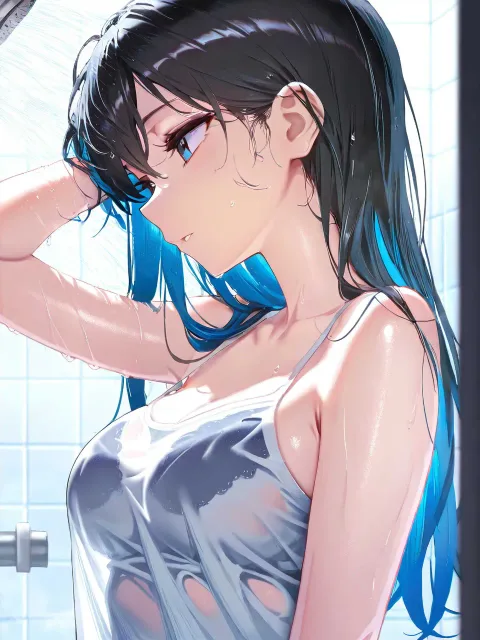 びしょ濡れ